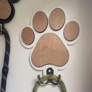 Wooden Paw Print Hat Collar Clothes Hanger, Bedroom Bathroom Clothes Towel Hook, Suitable For Bedroom Wall Decoration, Aesthetic Room Decoration Home & Kitchen Shop Online at Dubai Trades