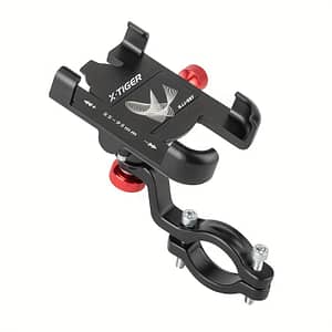 X-tiger Bike & Motorcycle Phone Mount – Black Aluminum Alloy Holder With 360° Rotation, Clip For All Cell Phones, Easy Handlebar Installation, Bike Phone Holder Accessories Shop Online at Dubai Trades