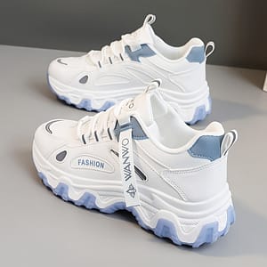 Ytmldy Women’s Breathable Chunky Sneakers – Versatile White Lace-up Dad Shoes With Height Boost, Lightweight & Comfortable For Clothing, Shoes & Jewelry Shop Online at Dubai Trades