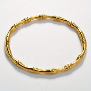 Zeadear Women’s Golden-tone Bamboo Stainless Steel Bracelet – , Elegant Braided Design, & Party Wear Bangle Shop Online at Dubai Trades