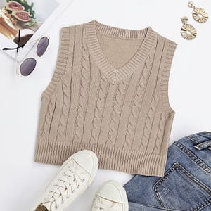 Zhenzhi Sweater Vest Vest Female Clothing Shop Online at Dubai Trades