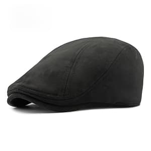 [elegant Cap] Classic Beret Hat In Brown, Black, Olive Green, And Dark Gray – Elegant British Style, 100% Polyester, Pvc-coated For Durability, Hand Or Only – , Adjustable Hat Accessories Shop Online at Dubai Trades