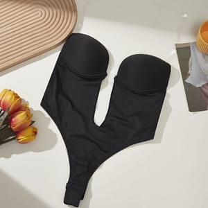 -piece Bodysuit With Underwire Bra – Soft Polyester & Elastane , Solid Color, Knit Fabric – Women’ Lingerie Bodysuits Shop Online at Dubai Trades