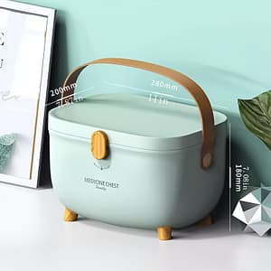 [popular ] Large Capacity Medicine Storage Box With Handle, Dustproof Plastic Organizer For Family Use, Storage Bins For Home Organization Baskets, Bins & Containers Shop Online at Dubai Trades