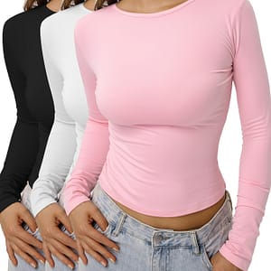 -style – Set Of 3 Long-sleeve T-shirts Clothing Shop Online at Dubai Trades