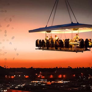 Dinner in the Sky Marrakech at Al Maaden Golf Marrakech, Marrakesh, Morocco Food & Drink Shop Online at Dubai Trades