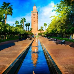 Marrakesh Half Day Tour at Hôtel Restaurant Café de France, Marrakesh, Morocco City Tours Shop Online at Dubai Trades