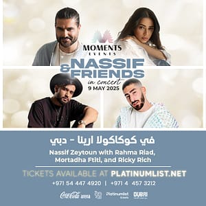 Nassif Zeytoun, Rahma Riad, Mortadha Ftiti, and Ricky Rich at Coca-Cola Arena in Dubai – Concerts Concerts Shop Online at Dubai Trades