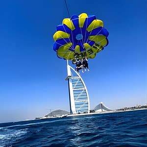 Parasailing in Dubai – Burj Al Arab View at Nemo WaterSports Jet Ski Dubai & Flyboard, Dubai, United Arab Emirates Activities Shop Online at Dubai Trades