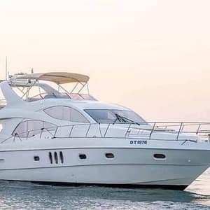61ft Luxury Yacht Charter: Silver Creek at Burj Khalifa Tower, Dubai, United Arab Emirates Cruises & Boat Tours Shop Online at Dubai Trades