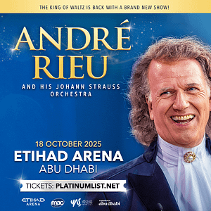 André Rieu & his Johann Strauss Orchestra at Etihad Arena in Abu Dhabi 2025 – Classical Events Classical Events Shop Online at Dubai Trades