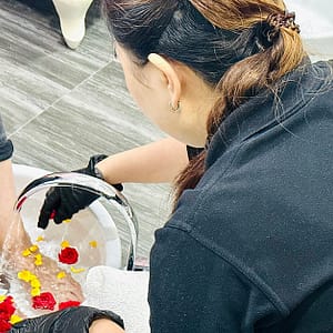 Choice Of Manicure And Pedicure At Alora Beauty Salon Abu Dhabi other Shop Online at Dubai Trades