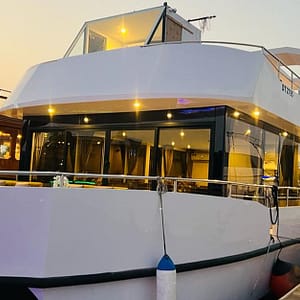 Dine, Dance, And Delight: Dubai Canal Dinner Dhow Cruise Dubai restaurants Shop Online at Dubai Trades