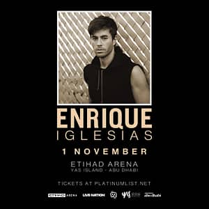 Live Nation Middle East Presents Enrique Iglesias – Concerts Concerts Shop Online at Dubai Trades