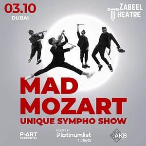 Mad Mozart: Unique Sympho Show at Zabeel Theatre in Dubai – Concerts Concerts Shop Online at Dubai Trades