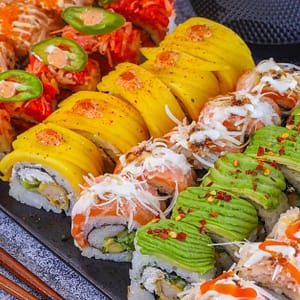 Satisfy Your Cravings With Unlimited Sushi For A Child Or 4 Adults Dubai restaurants Shop Online at Dubai Trades