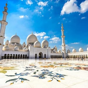 Sheikh Zayed Mosque Tour & Ferrari World from Abu Dhabi at Sheikh Zayed Grand Mosque, Abu Dhabi, United Arab Emirates Activities Shop Online at Dubai Trades