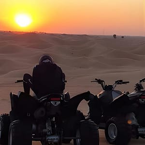 Sunset Quad Bike Tour Dubai (Deep desert ride , sunset in desert) at BIG RED MOTOR BIKE RENTAL, Dubai, United Arab Emirates Activities Shop Online at Dubai Trades
