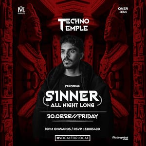 Techno Temple ft. Sinner All Night at Over338, Bahrain – Nightlife Nightlife Shop Online at Dubai Trades