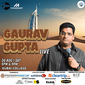 Gaurav Gupta Live in Dubai 2025 – Comedy Events Comedy Events Shop Online at Dubai Trades