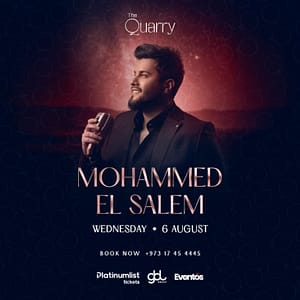Mohammed El Salem Live at The Quarry – Concerts Concerts Shop Online at Dubai Trades