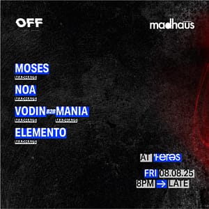 OFF Presents: Madhaūs at Teres – JJ’s Irish Restaurant – Nightlife Nightlife Shop Online at Dubai Trades
