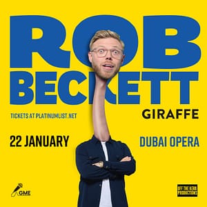 Rob Beckett at Dubai Opera – Comedy Events Comedy Events Shop Online at Dubai Trades