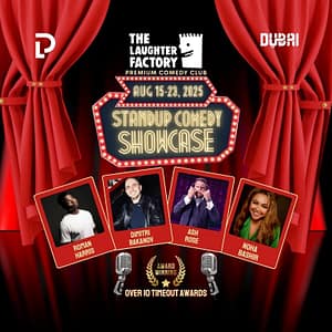 The Laughter Factory August 2025 in Dubai and Abu Dhabi – Comedy Events Comedy Events Shop Online at Dubai Trades