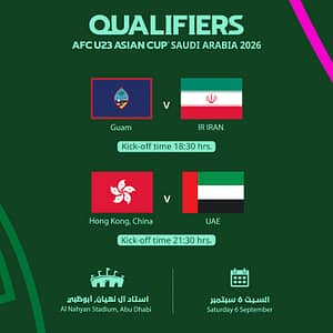 AFC U23 ASIAN CUP 2026 Qualifiers – Matchday 2 – Sports Events Sports Events Shop Online at Dubai Trades