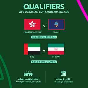 AFC U23 ASIAN CUP 2026 Qualifiers – Matchday 3 – Sports Events Sports Events Shop Online at Dubai Trades