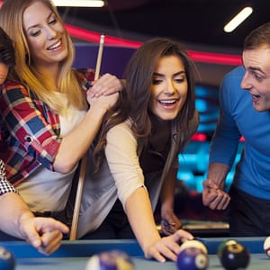Billiards For One, Three, Or Five Hr + Aed 30,60, Or 100 Food Credits Dubai activities Shop Online at Dubai Trades
