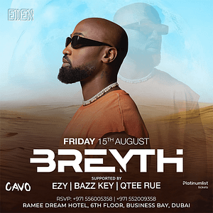 Eden Cavo Presents Breyth Live in Dubai – Nightlife Nightlife Shop Online at Dubai Trades