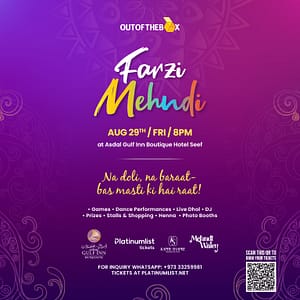 Farzi Mehndi by Out of the Box – Desi Events Desi Events Shop Online at Dubai Trades