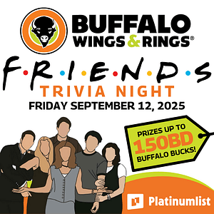 Friends Trivia Night at Buffalo Wings & Rings, Bahrain – Brunches Brunches Shop Online at Dubai Trades