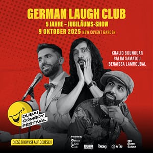 German Laugh Club 5-Year Anniversary Live at Dubai Comedy Festival – Dubai Comedy Festival Dubai Comedy Festival Shop Online at Dubai Trades