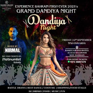 Grand Dandiya Night Bahrain – Desi Events Desi Events Shop Online at Dubai Trades