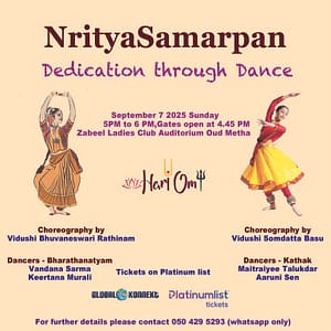 Nritya Samarpan Live in Dubai – Desi Events Desi Events Shop Online at Dubai Trades