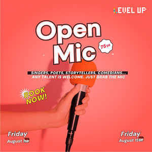 Open Mic Night at Level Up in Riyadh – Nightlife Nightlife Shop Online at Dubai Trades