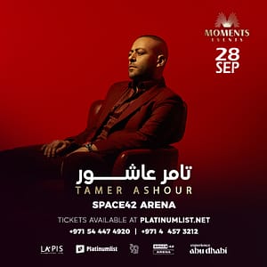 Tamer Ashour in Abu Dhabi – Concerts Concerts Shop Online at Dubai Trades