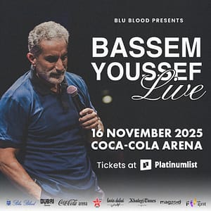 Bassem Youssef in Dubai – Comedy Events Comedy Events Shop Online at Dubai Trades