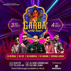Garba After Party 2025 – Dubai’s First Ever Glow Garba DJ Nights – Desi Events Desi Events Shop Online at Dubai Trades