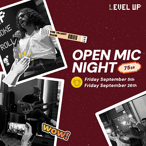 Open Mic Night at Level Up in Riyadh – Nightlife Nightlife Shop Online at Dubai Trades 2