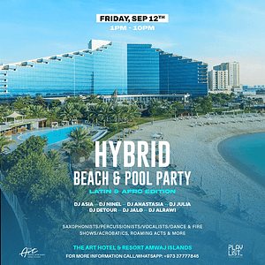 Playlist Hybrid Pool & Beach Party at The Art Hotel Amwaj – Nightlife Nightlife Shop Online at Dubai Trades