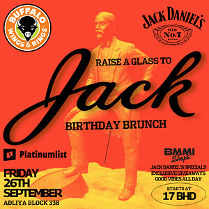 Raise a Glass to Jack Birthday Brunch at Buffalo Wings & Rings, Bahrain – Brunches Brunches Shop Online at Dubai Trades