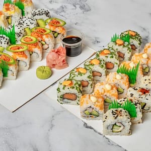Choice Of Any Sushi Roll With Soft Drink At Ichikura JAPANESE Shop Online at Special Price from Dubai Trades