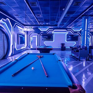 Choice Of 1, 2, 3, Or 5 Hours Of Billiards Pc Ps5 With Food Credit Shop Online at Special Price from Dubai Trades