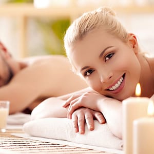 Enjoy A 45-min Couple Spa Treatment With Optional Hair Spa Or Facial MASSAGE Shop Online at Special Price from Dubai Trades