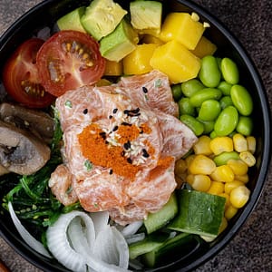 Feast On A Choice Of Poke Bowl 24oz + Classic Ice Tea For 1, 2 Or 4 Shop Online at Special Price from Dubai Trades