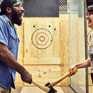 Indoor Axe Throwing At Action Park Dubai – For 1 Or 2, 25 Or 50 Throws Shop Online at Special Price from Dubai Trades