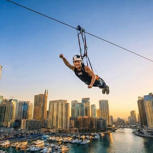 Xline Dubai Marina: World’s Longest Zipline Experience For One Adult WATER SPORTS Shop Online at Special Price from Dubai Trades